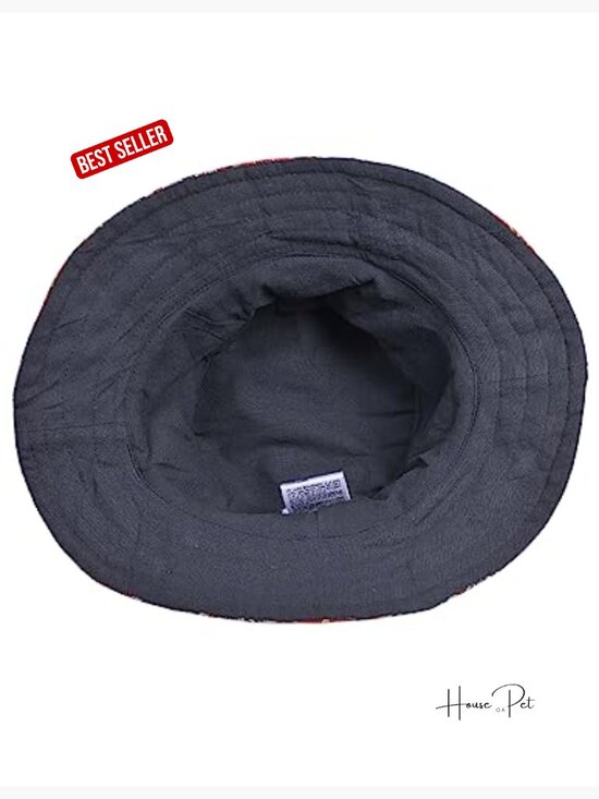 Cotton Bucket Hat with Patch Designs for Festival Rave Boho